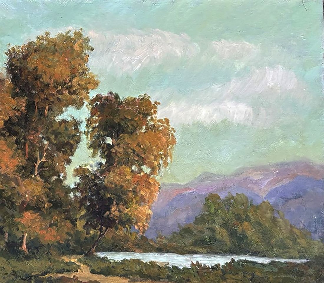 Oil painting Road by the River Ivan Kovalenko - 3