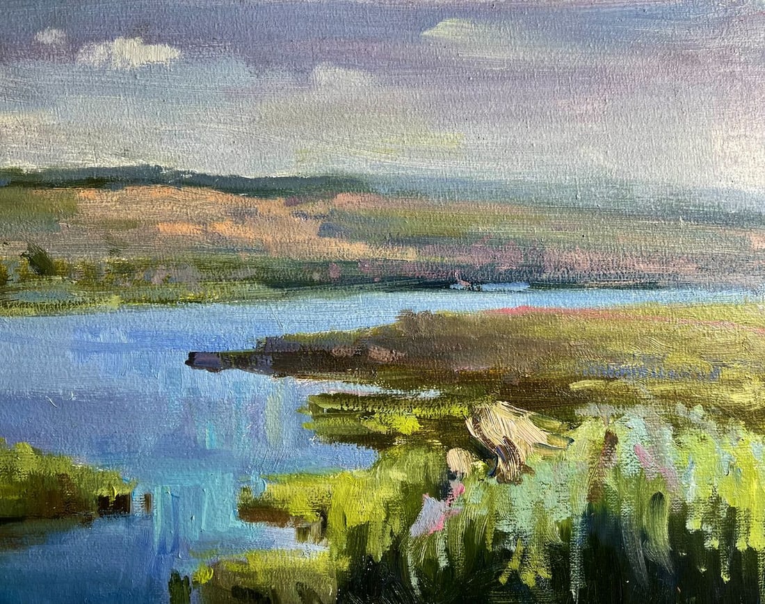 Oil painting Bright sunny summer day Tatyana Derdey - 6