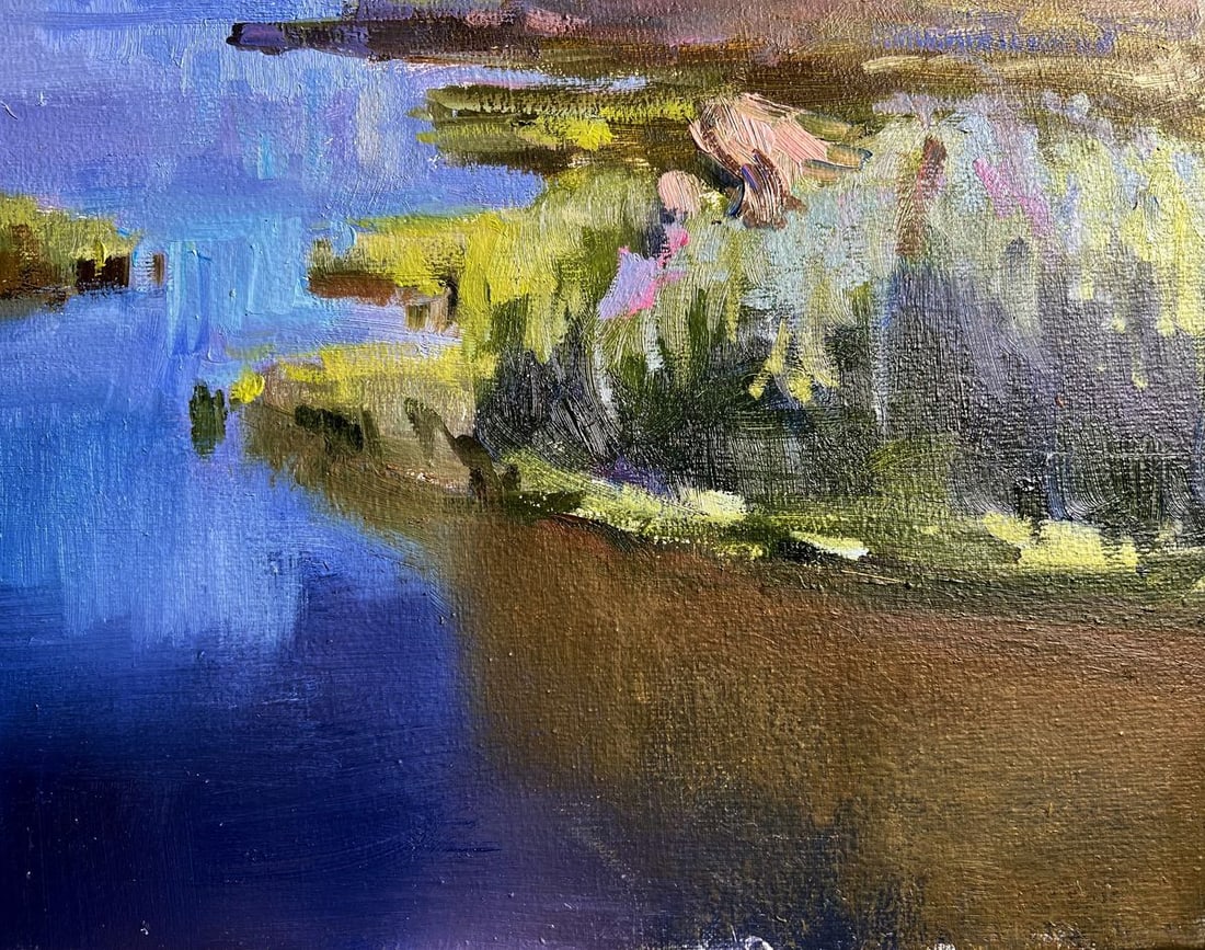 Oil painting Bright sunny summer day Tatyana Derdey - 7