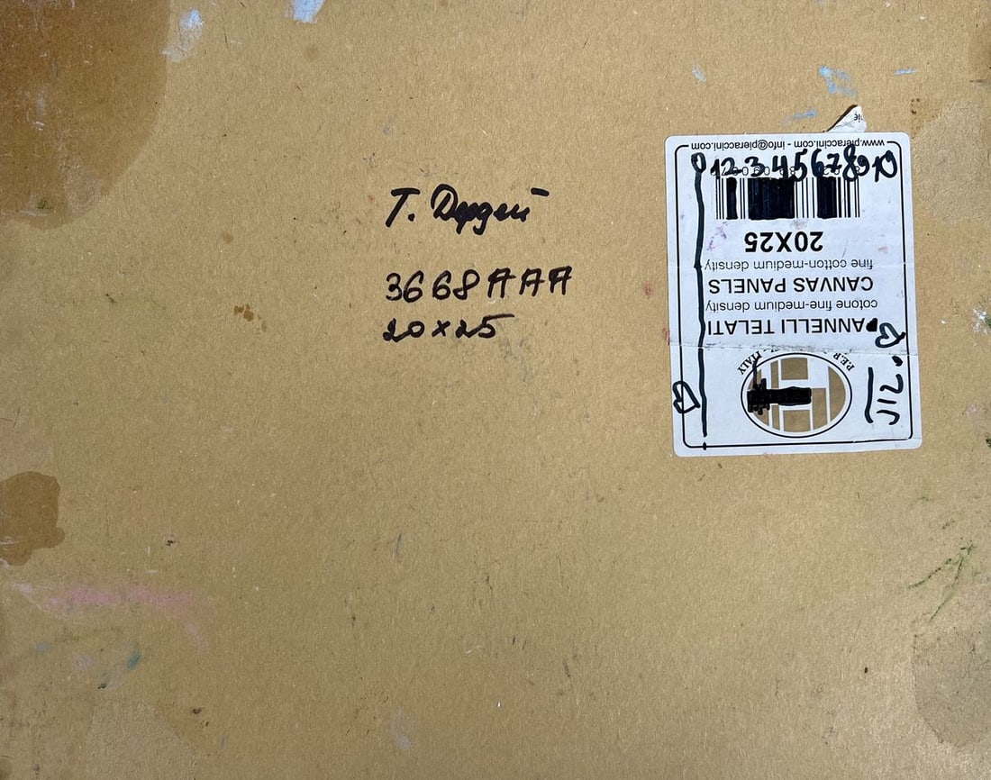 Oil painting On top of a snowy mountain Tatyana Derdey - 9