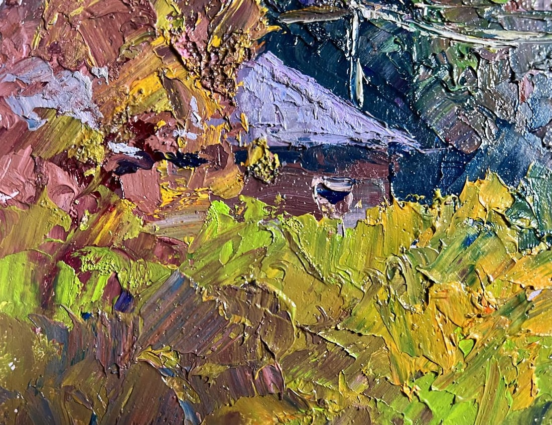 Oil painting Crimson Autumn Boris Serdyuk - 8