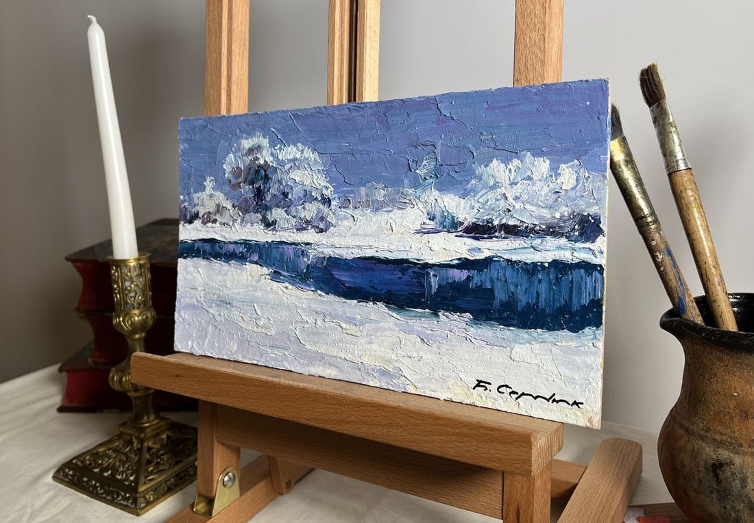 Oil painting Winter crystal Boris Serdyuk - 2