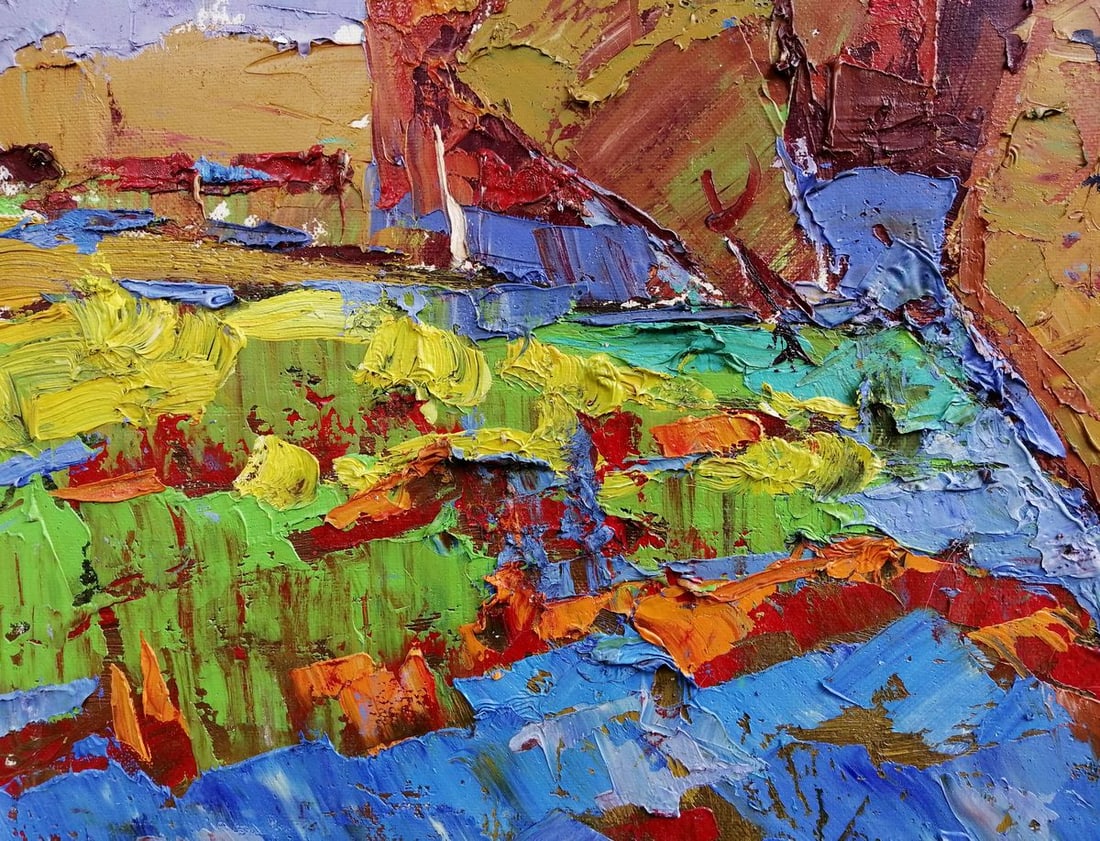 Oil painting Evening sunset Kalenyuk Alex - 5