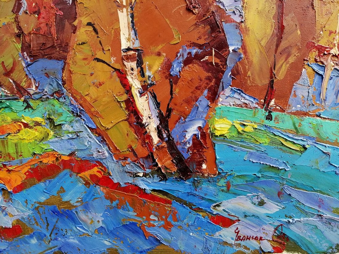 Oil painting Evening sunset Kalenyuk Alex - 6