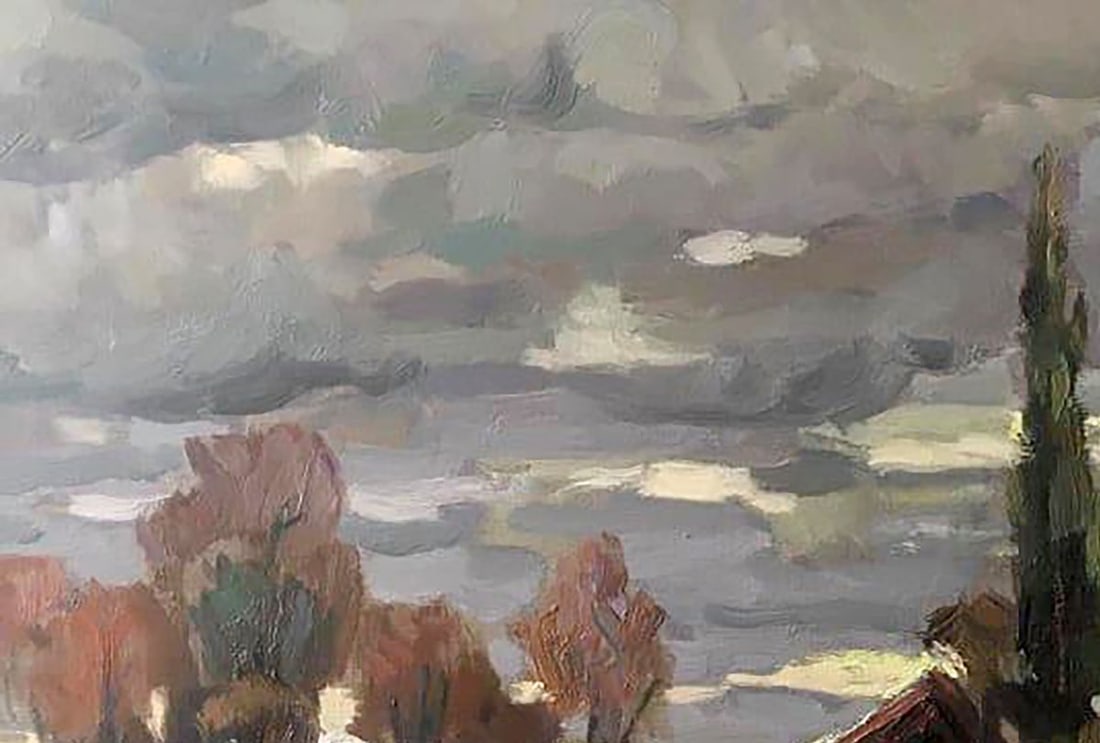 Oil painting Evening cold Kalenyuk Alex - 2