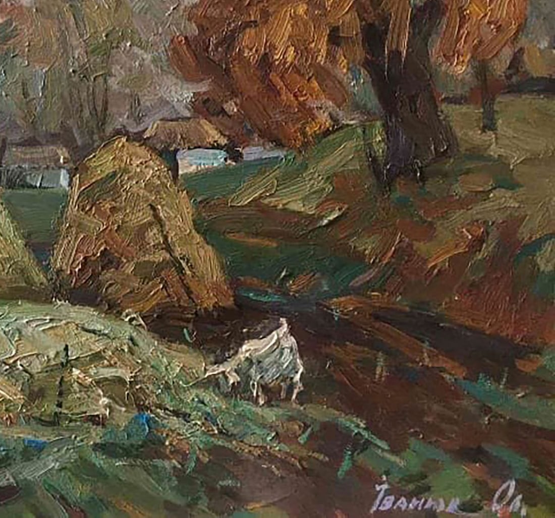 Oil painting Autumn morning Kalenyuk Alex - 5