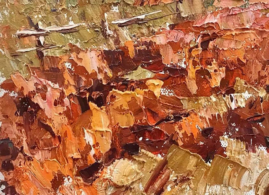 Oil painting Road to the village Kalenyuk Alex - 4