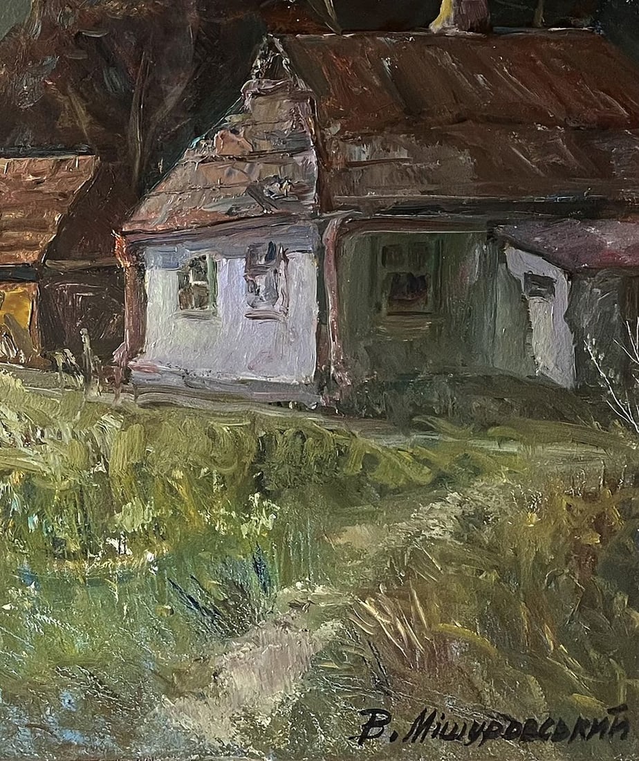 Oil painting Moonlit night V. Mishurovsky - 2