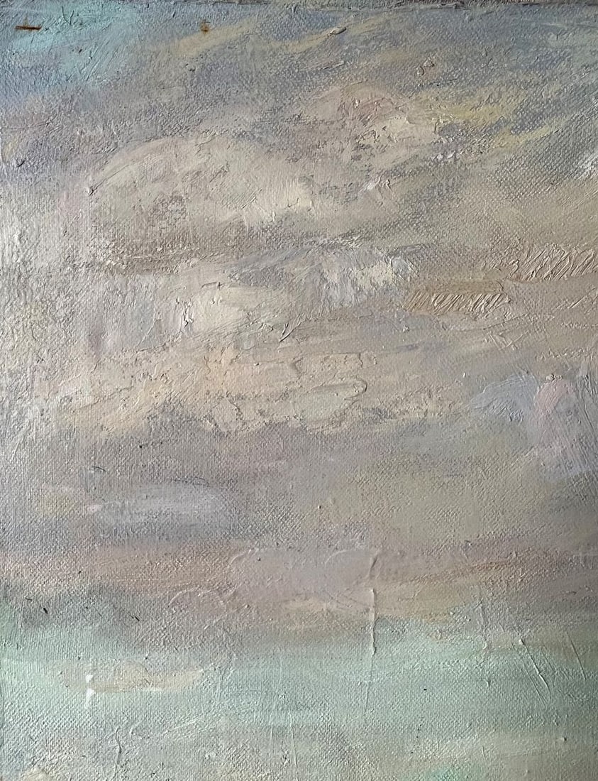 Oil painting Autumn evening on the road V. Mishurovsky - 2