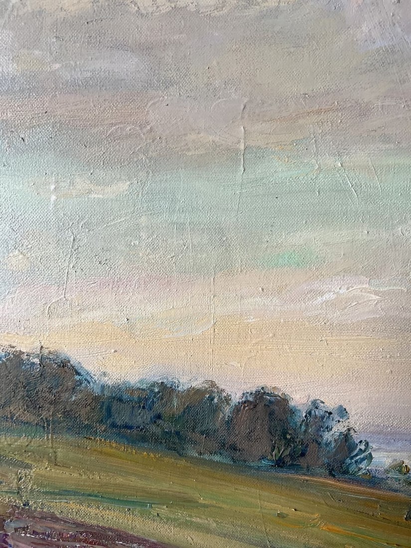 Oil painting Autumn evening on the road V. Mishurovsky - 3