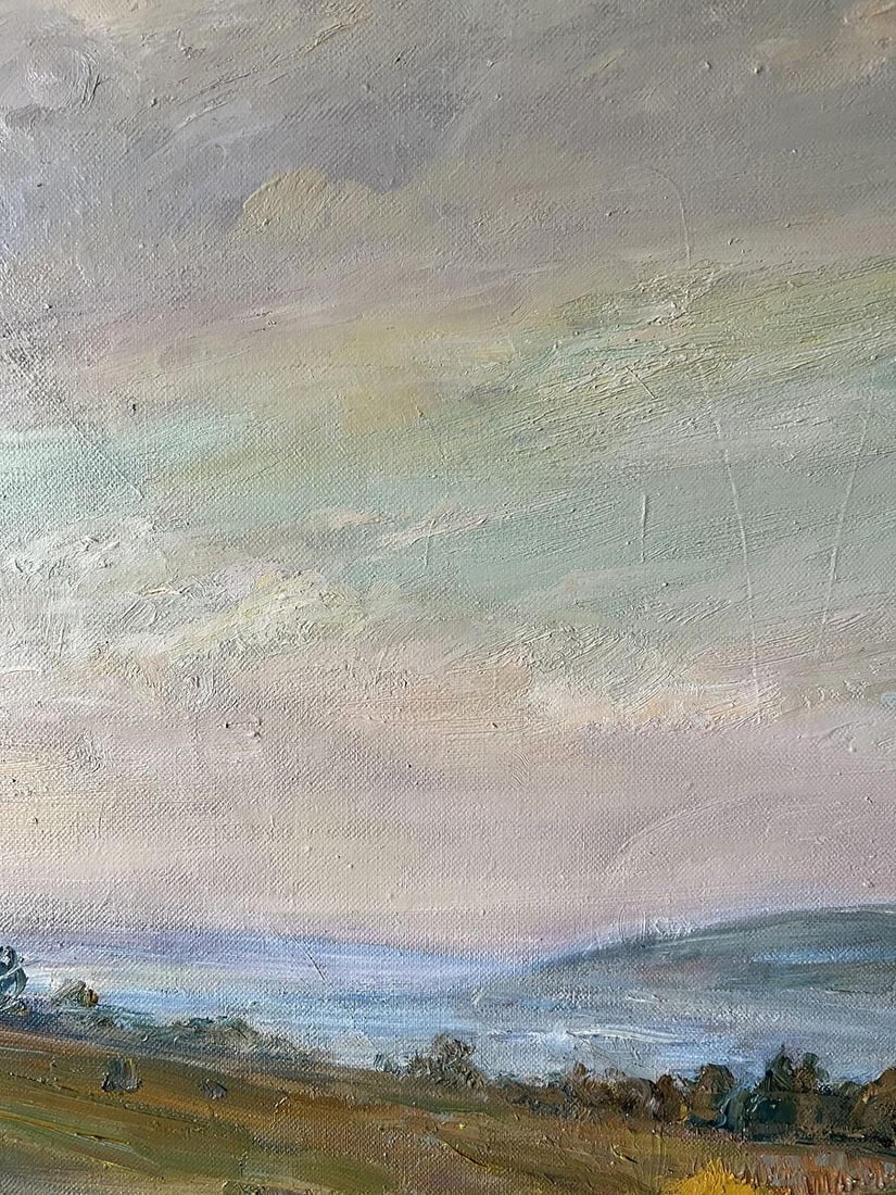 Oil painting Autumn evening on the road V. Mishurovsky - 6