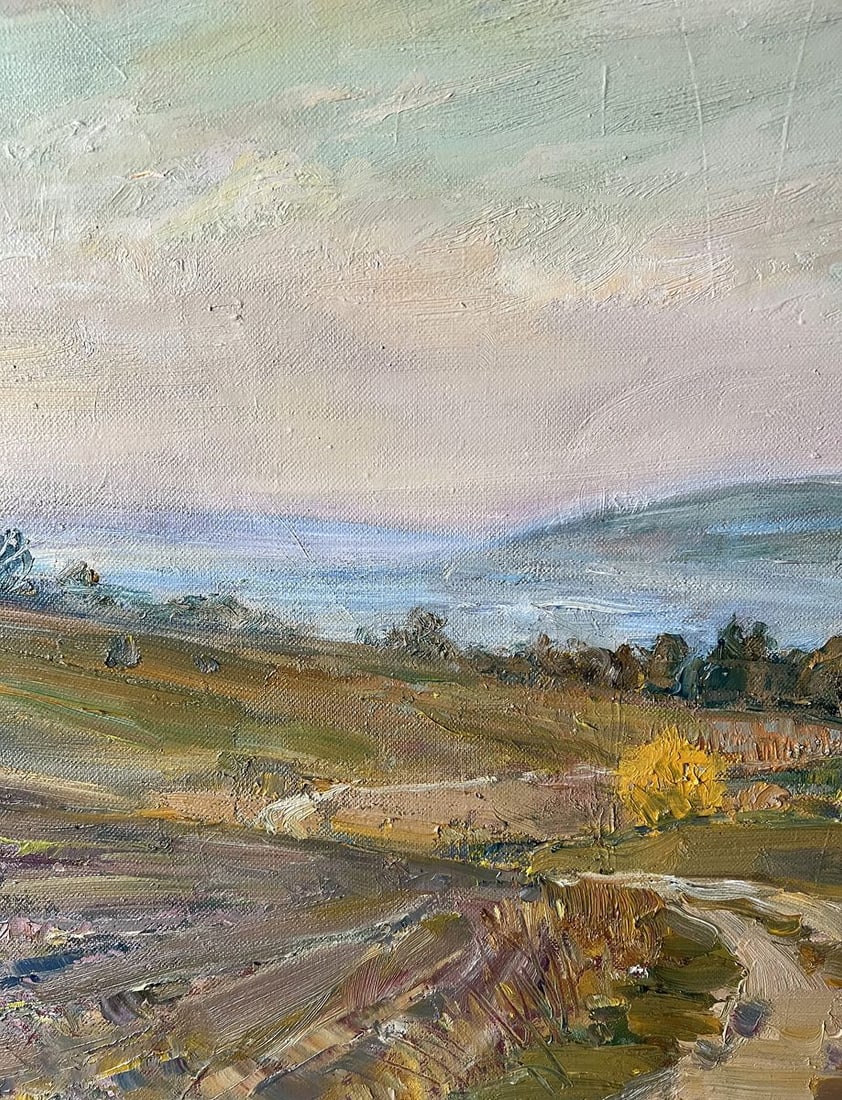 Oil painting Autumn evening on the road V. Mishurovsky - 7