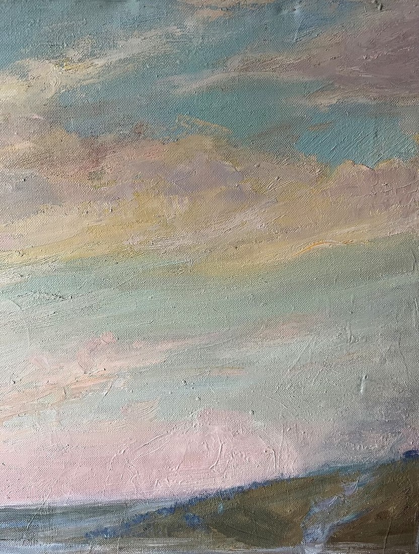 Oil painting Autumn evening on the road V. Mishurovsky - 8