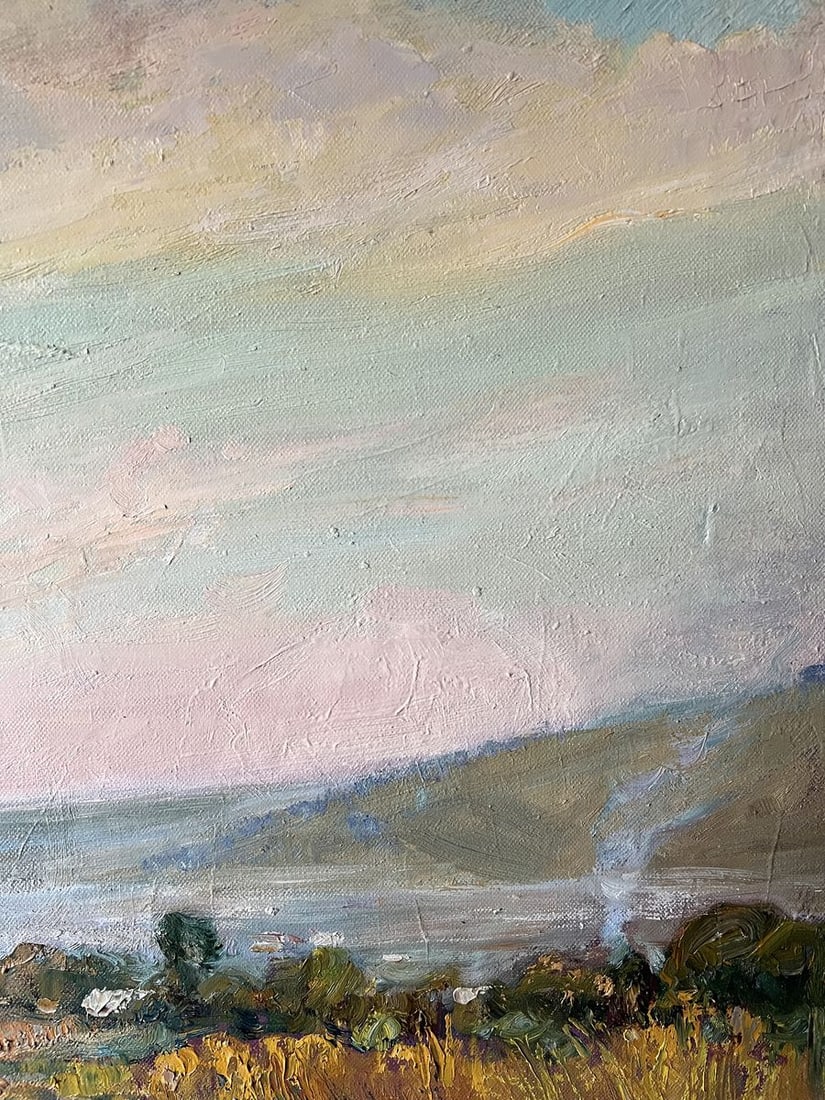 Oil painting Autumn evening on the road V. Mishurovsky - 9