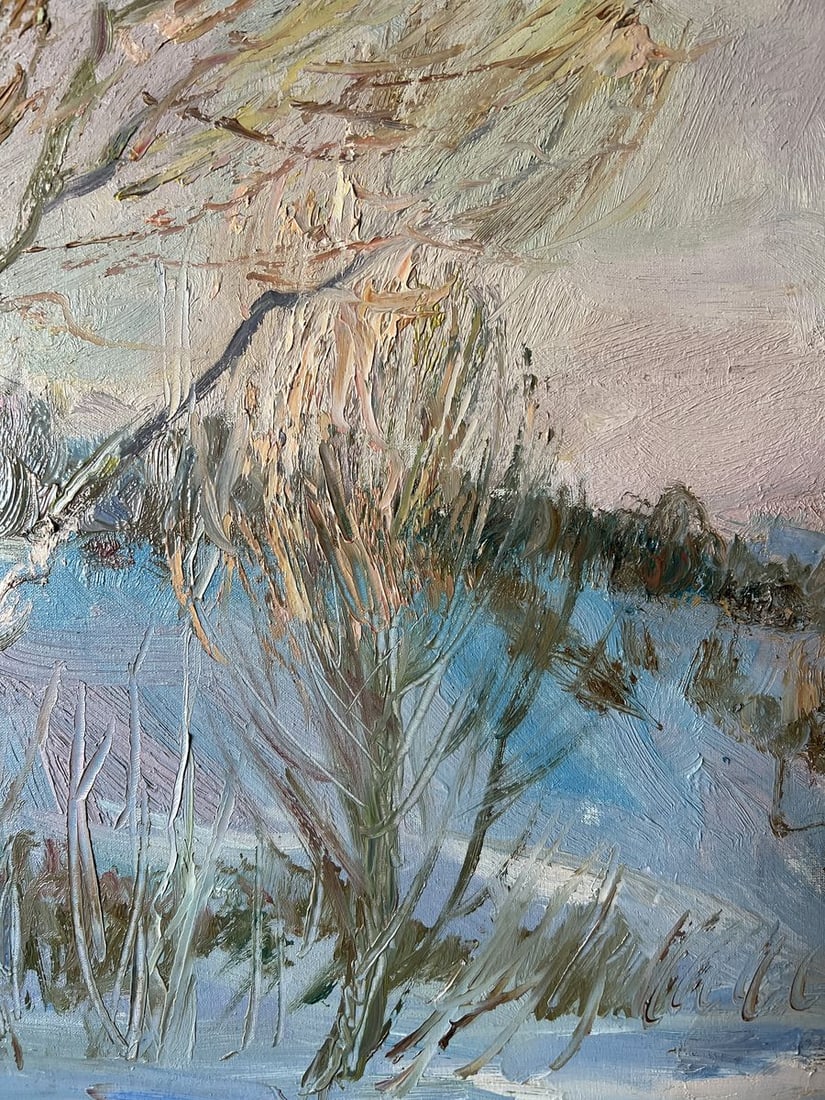 Oil painting Sunny January V. Mishurovsky - 4
