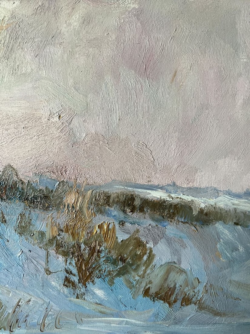 Oil painting Sunny January V. Mishurovsky - 6