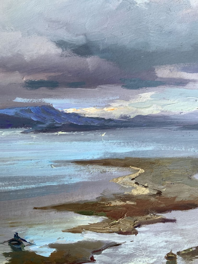 Oil painting The river washes the mountains Yuriy Suprunchuk - 10