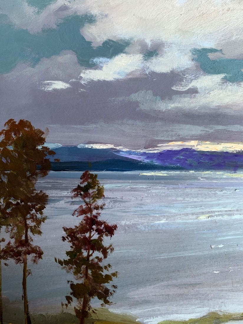 Oil painting The river washes the mountains Yuriy Suprunchuk - 4