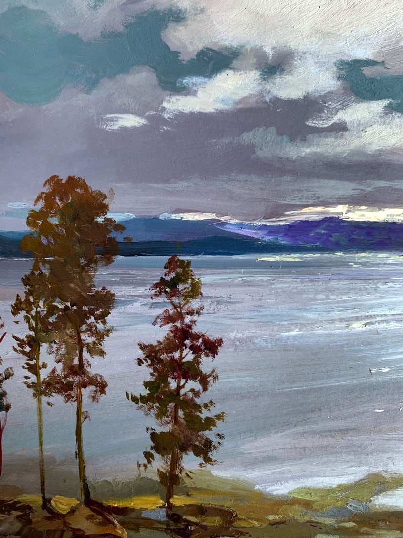 Oil painting The river washes the mountains Yuriy Suprunchuk - 5