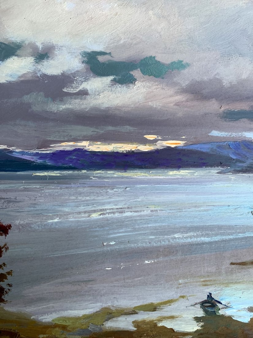 Oil painting The river washes the mountains Yuriy Suprunchuk - 6