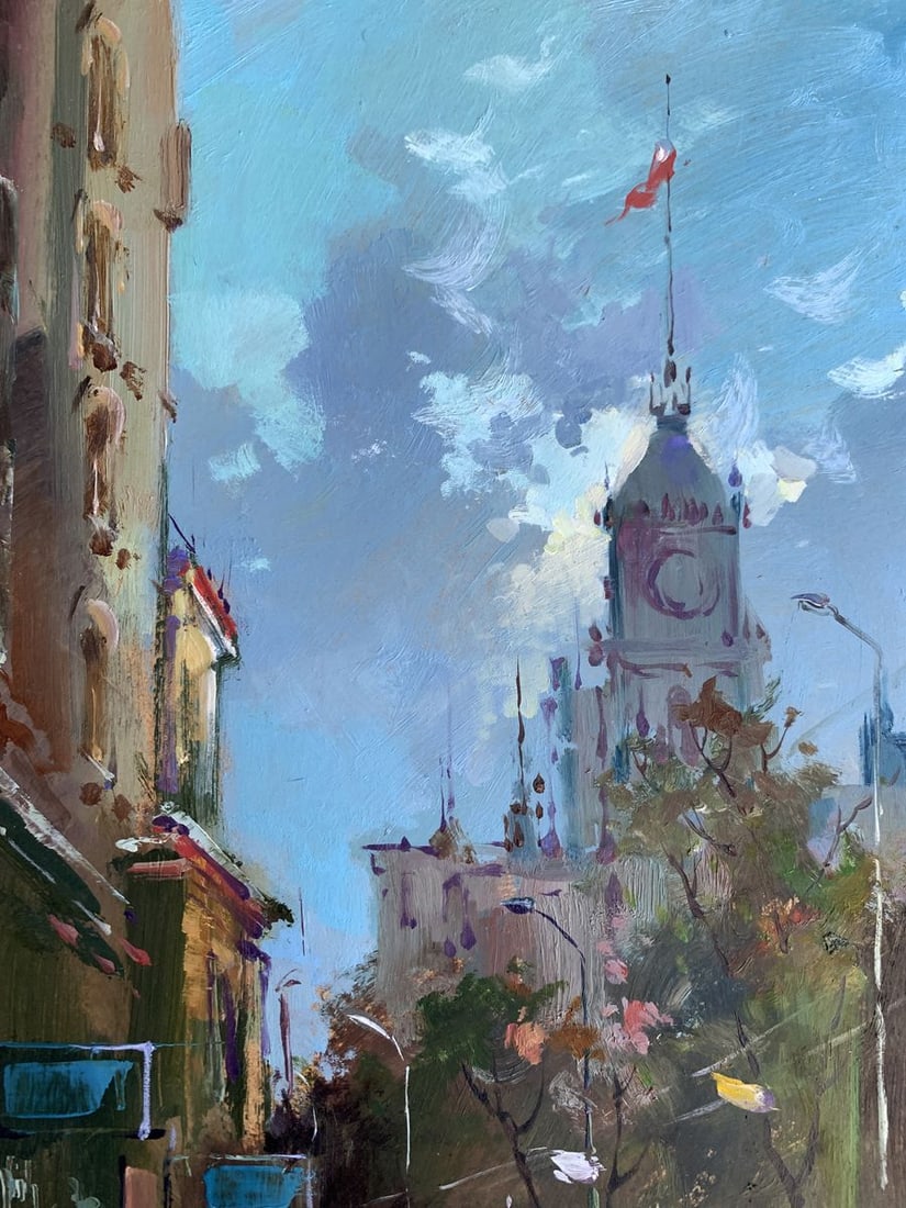 Oil painting City bustle Yuriy Suprunchuk - 4