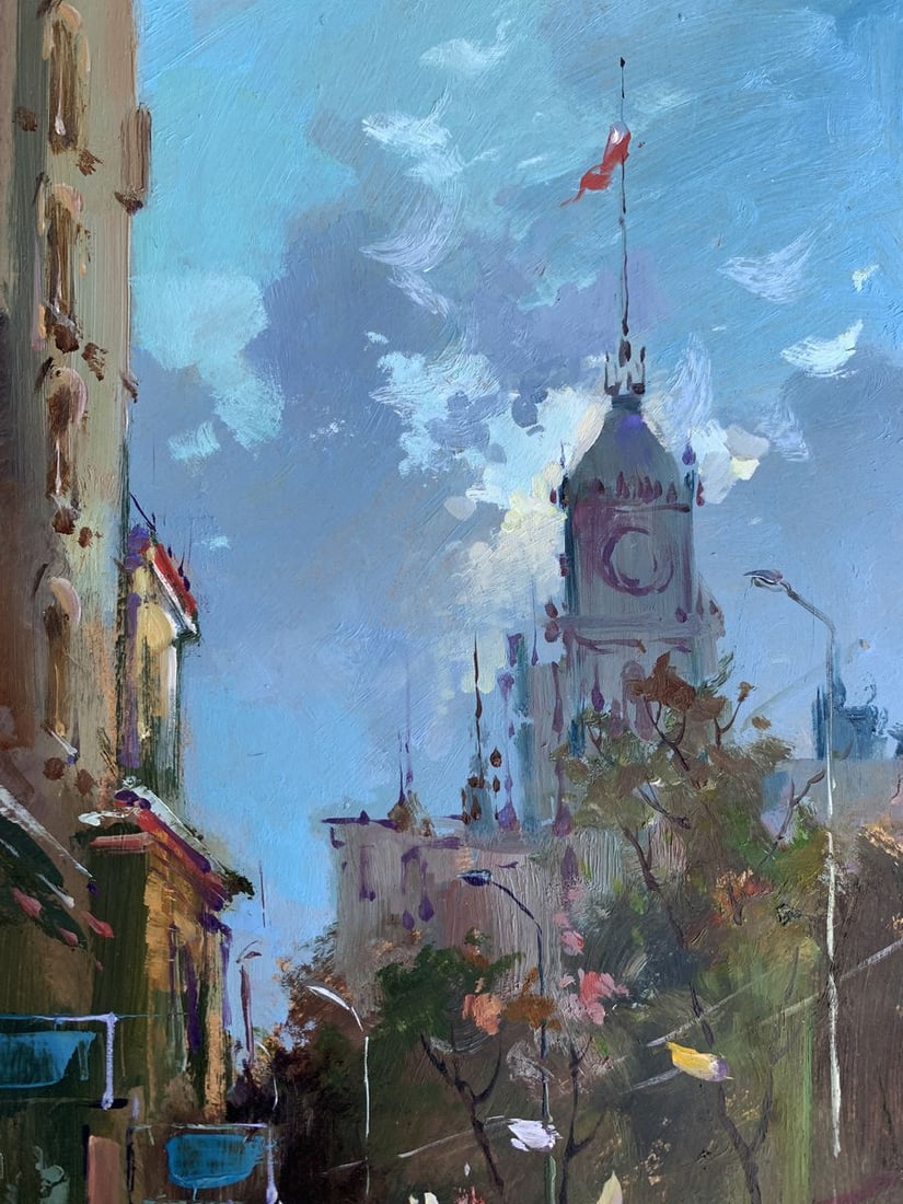 Oil painting City bustle Yuriy Suprunchuk - 5