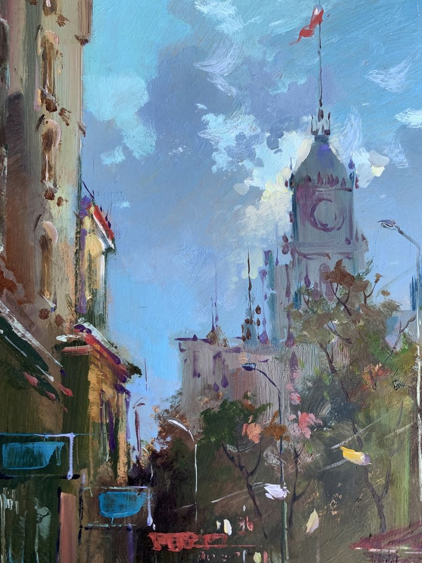 Oil painting City bustle Yuriy Suprunchuk - 6