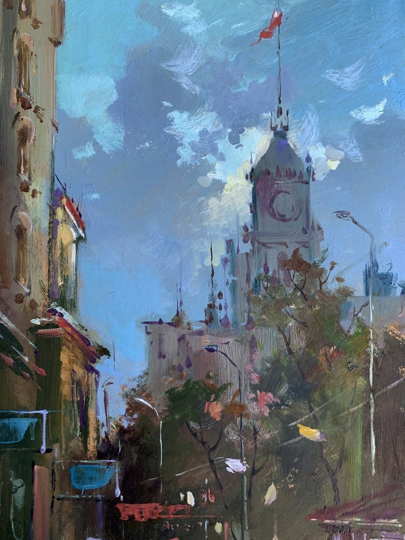 Oil painting City bustle Yuriy Suprunchuk - 7