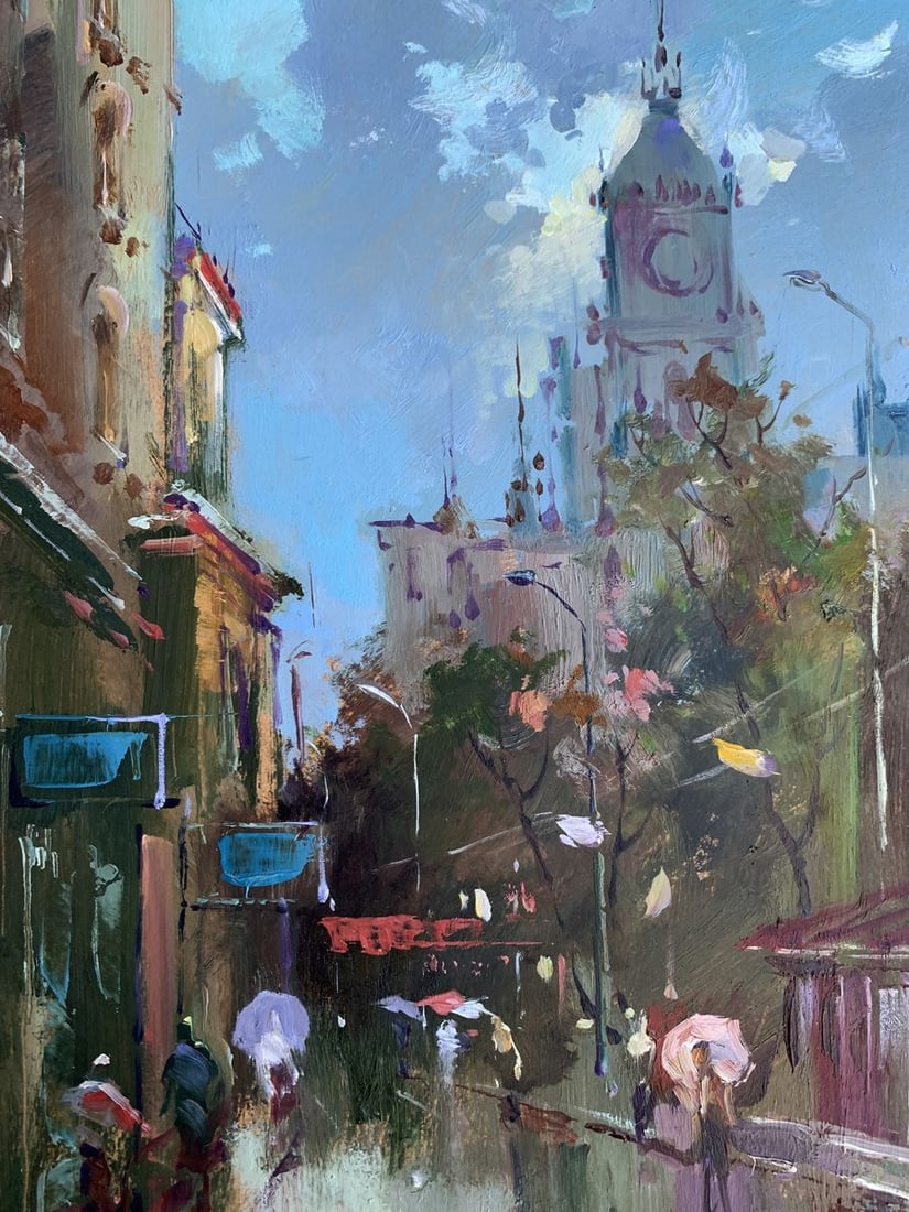 Oil painting City bustle Yuriy Suprunchuk - 8