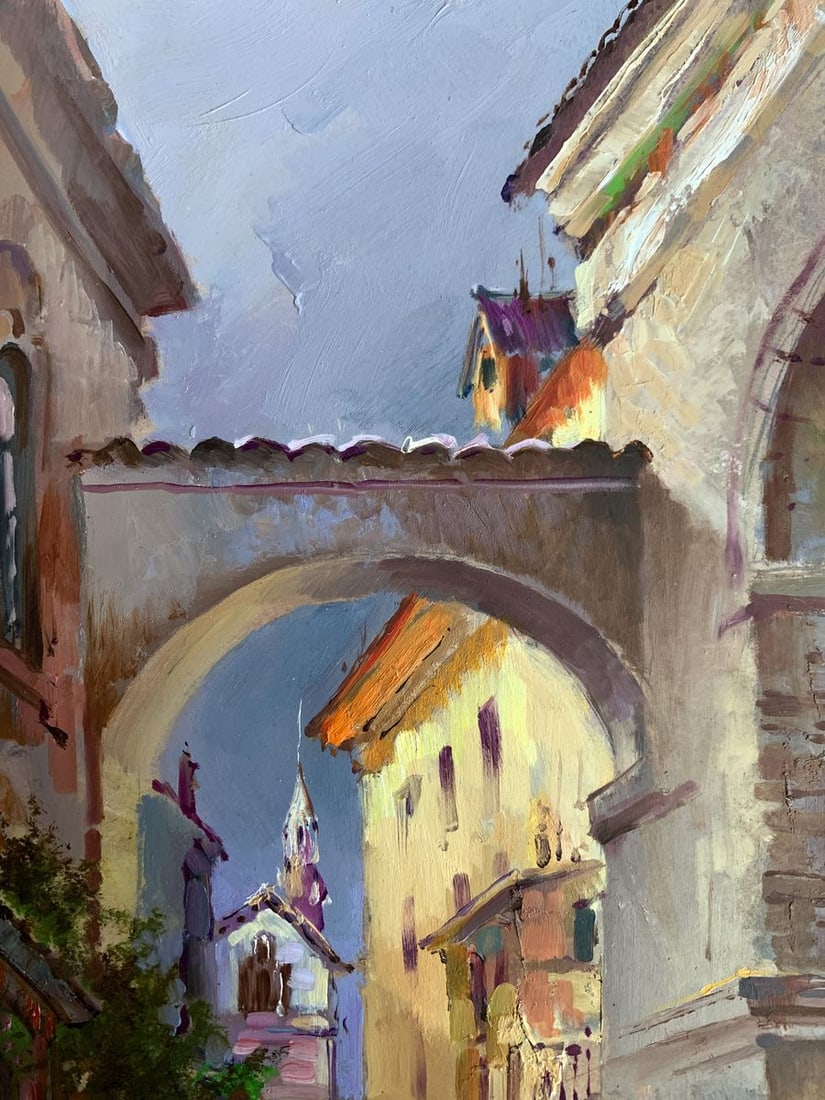 Oil painting Old streets of the city Yuriy Suprunchuk - 4