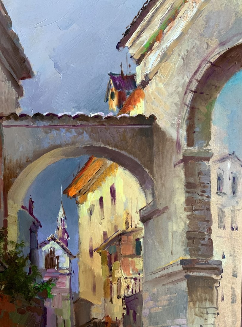 Oil painting Old streets of the city Yuriy Suprunchuk - 5