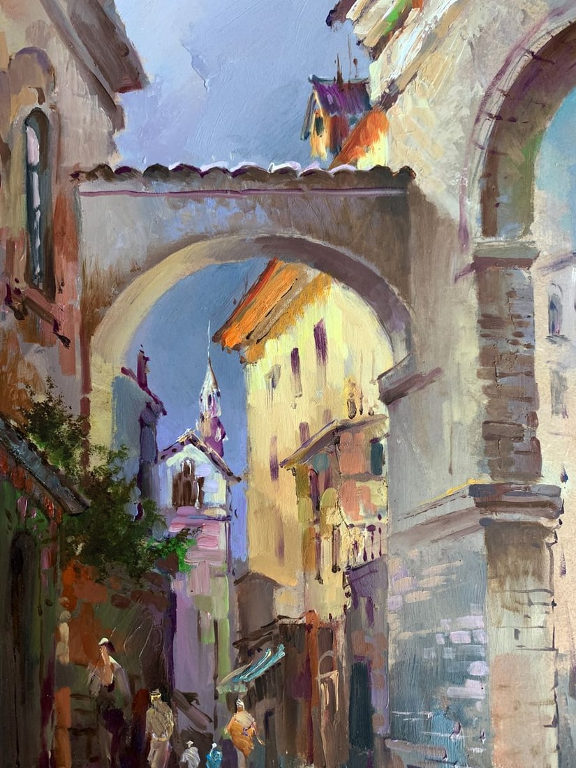 Oil painting Old streets of the city Yuriy Suprunchuk - 6