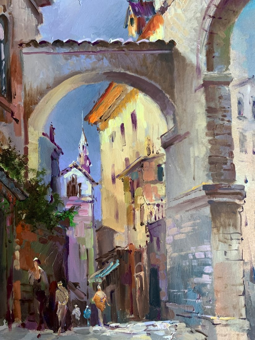 Oil painting Old streets of the city Yuriy Suprunchuk - 8