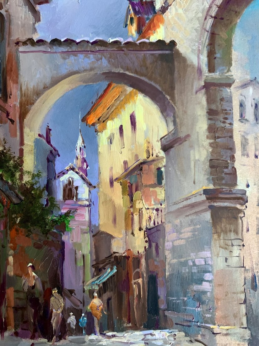 Oil painting Old streets of the city Yuriy Suprunchuk - 9