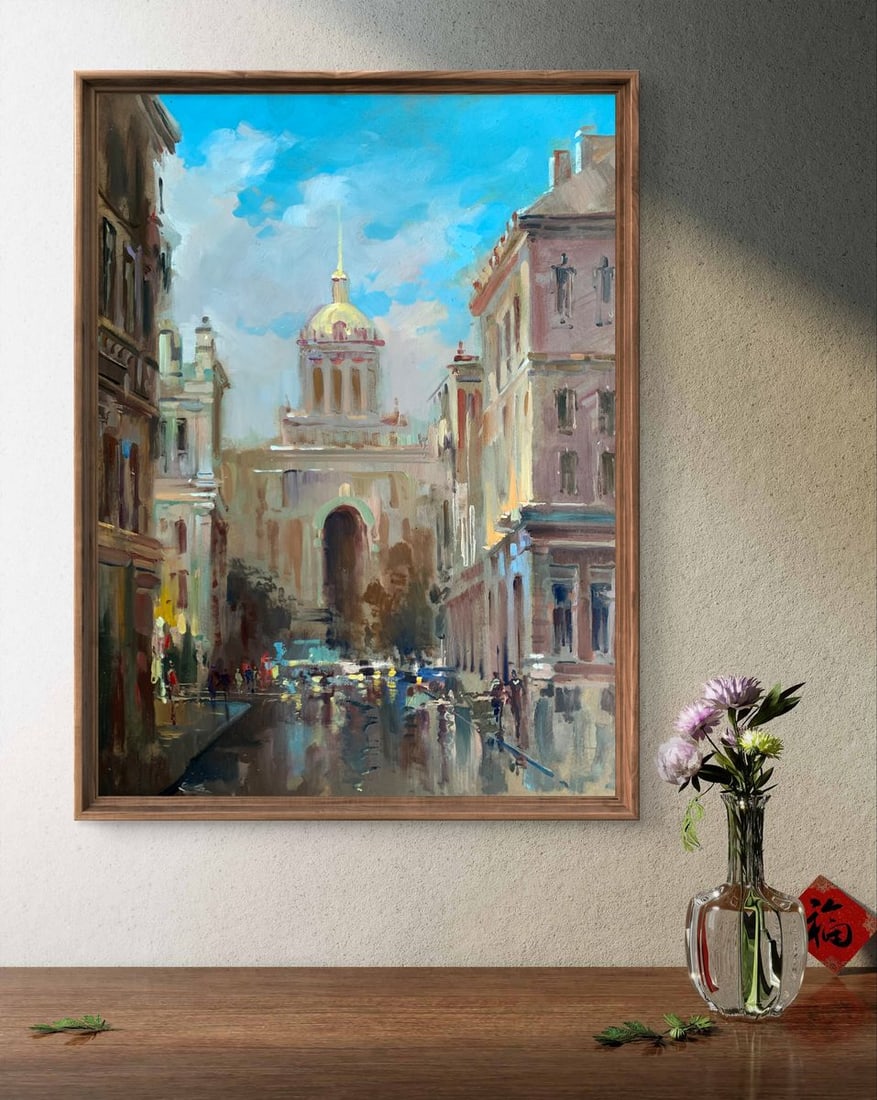Oil painting City Hall Yuriy Suprunchuk - 2