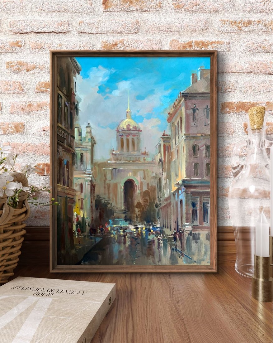 Oil painting City Hall Yuriy Suprunchuk - 3