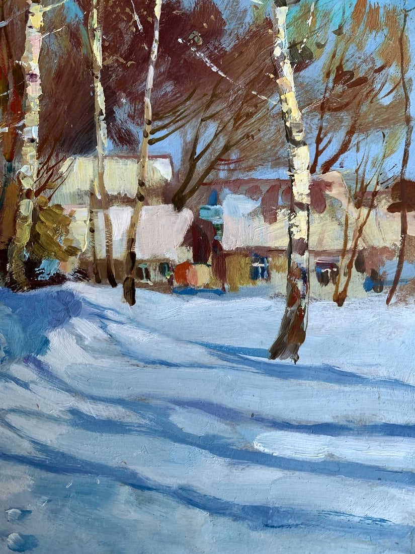 Oil painting Sunny winter day Yuriy Suprunchuk - 10