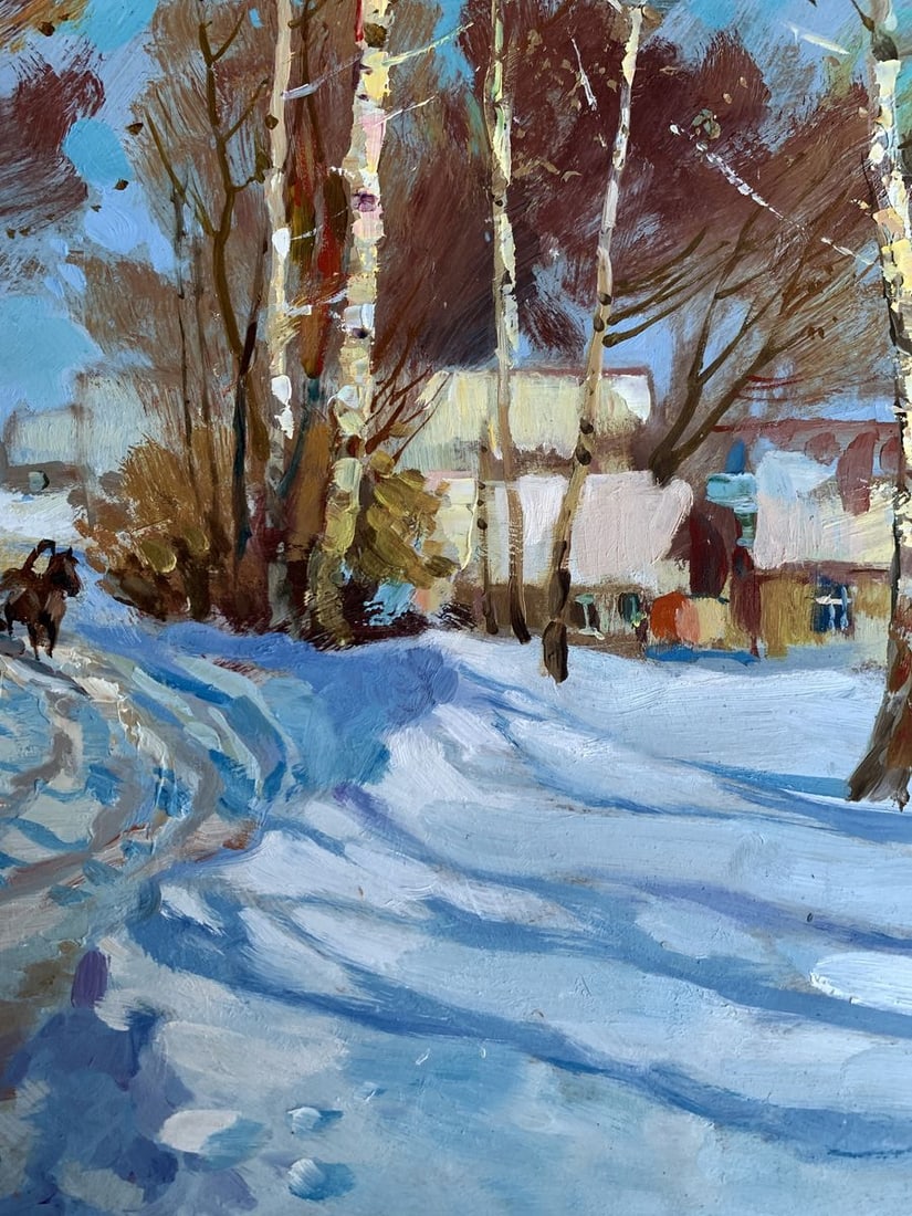 Oil painting Sunny winter day Yuriy Suprunchuk - 7