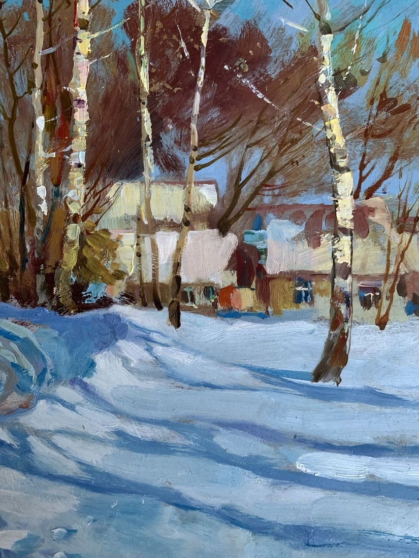 Oil painting Sunny winter day Yuriy Suprunchuk - 8