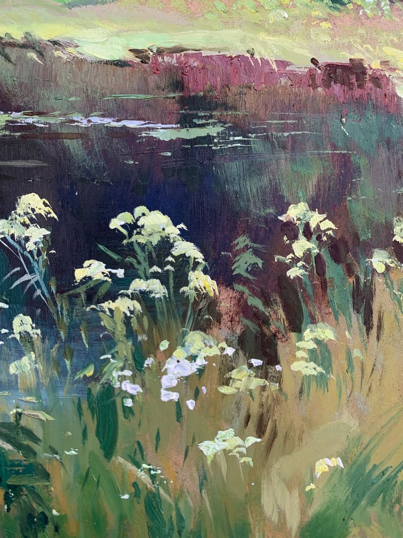 Oil painting River along the forest Yuriy Suprunchuk - 10