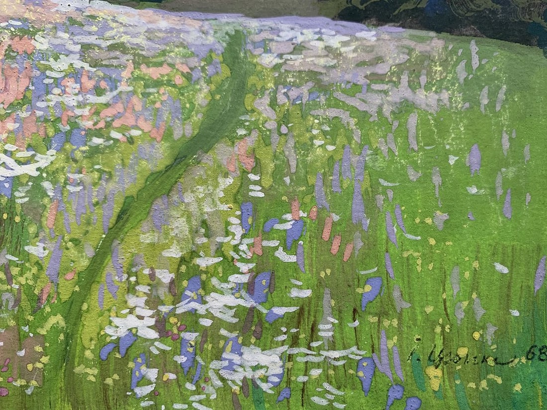 Pastel painting Walking through a flower field IvanTsyupka - 3