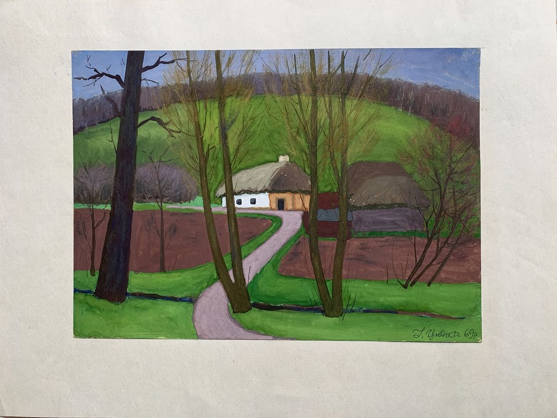 Oil painting Silence in the village Ivan Tsyupka - 2