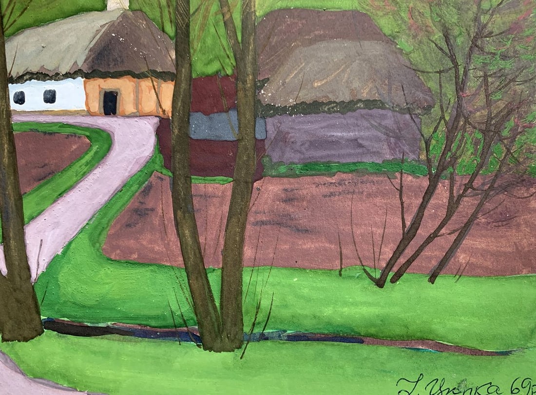 Oil painting Silence in the village Ivan Tsyupka - 3