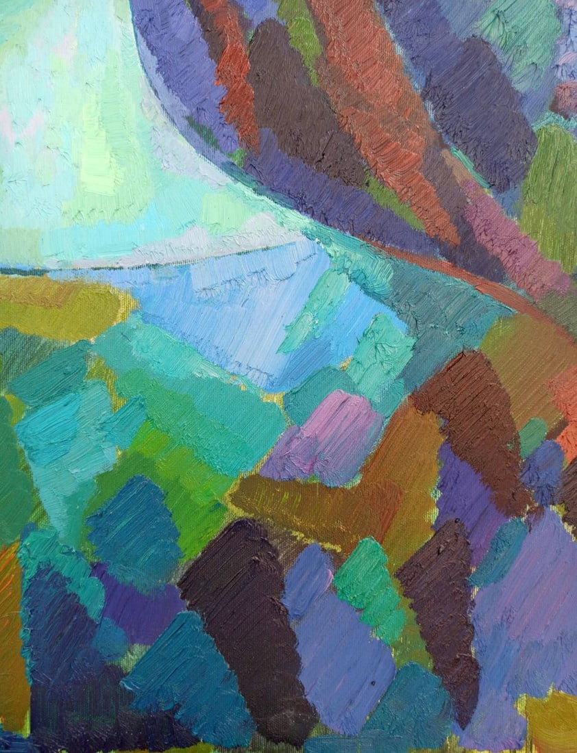 Abstract oil painting Portrait of a girl Peter Dobrev - 12