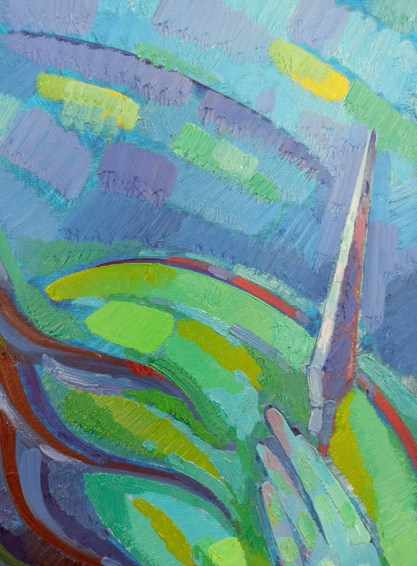 Abstract oil painting Portrait of a girl Peter Dobrev - 4