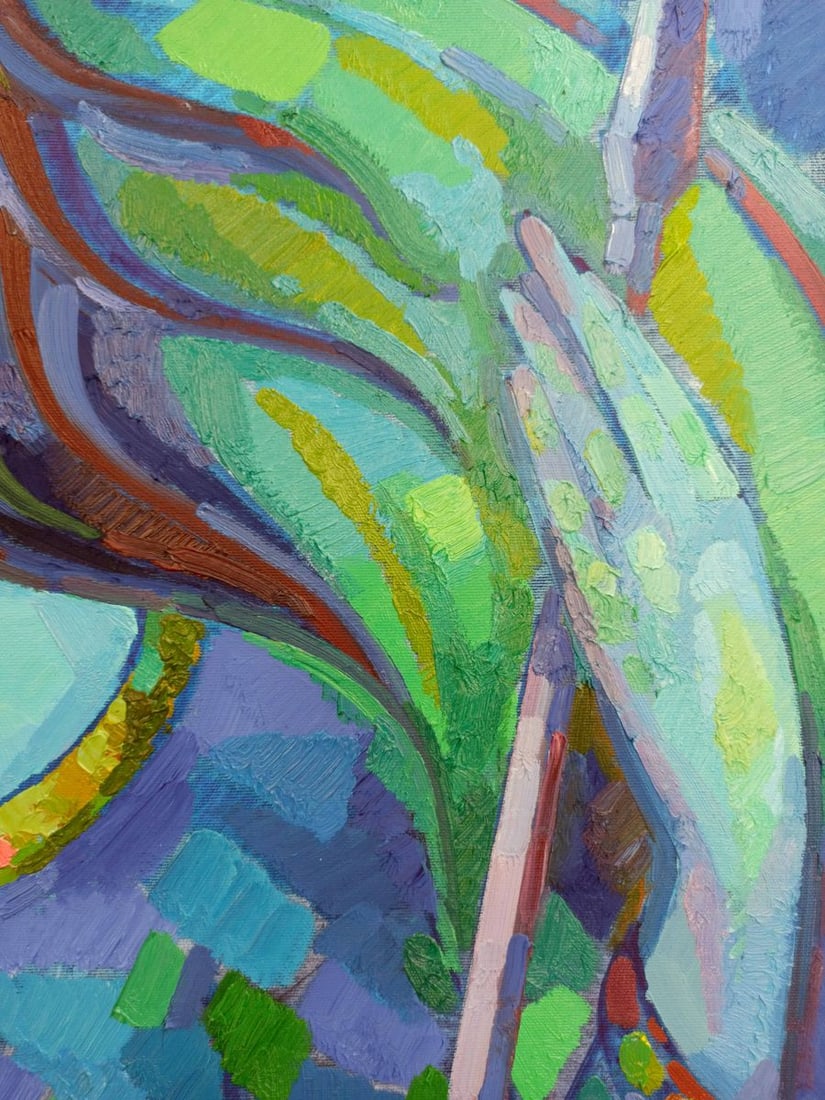 Abstract oil painting Portrait of a girl Peter Dobrev - 7