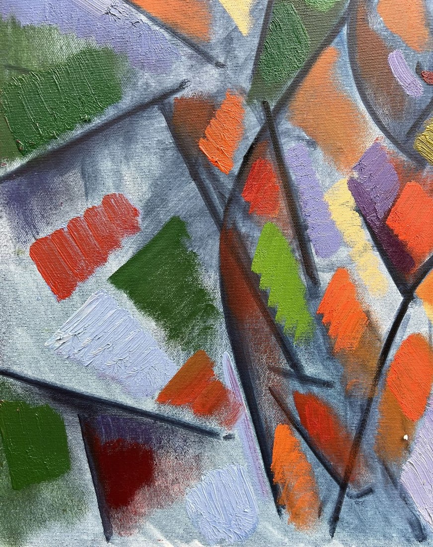 Abstract oil painting two girls Peter Dobrev - 8