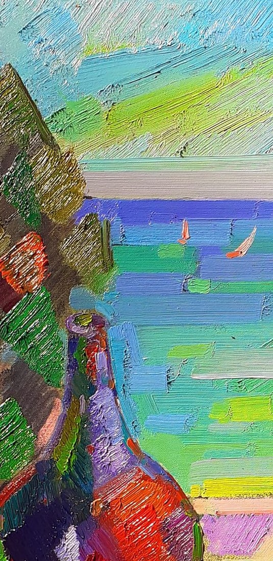Oil painting Fish and fruit Peter Dobrev - 6