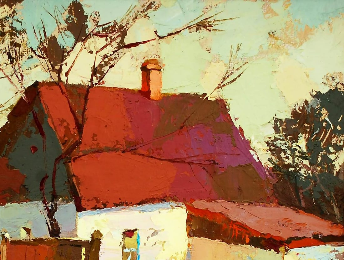 Oil painting Warm March Egor Shvachunov - 3