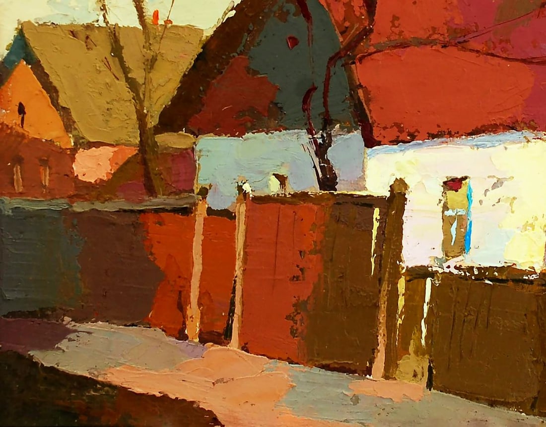 Oil painting Warm March Egor Shvachunov - 4